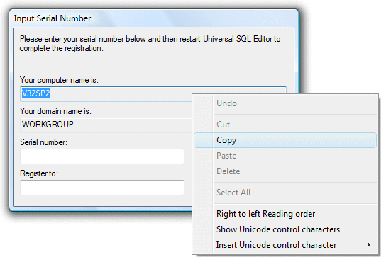 Use Ctrl+A to Select All text and Ctrl+C to Copy to the Clipboard